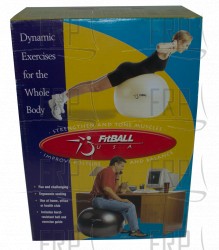 45cm(17in) Yellow FitBALL exercise ball - Product Image