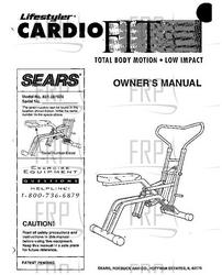 Owners Manual 831.287624 - Product Image Owners Manual 831.287624 - Product Image