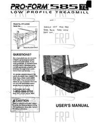 Owners Manual, PFTL42060 - Product Image
