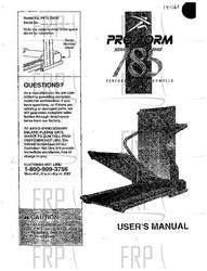 Owners Manual, PFTL78570 G03854-C - Product Image