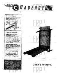 Owners Manual, WLTL25070,ENG G04570BC - Product Image