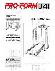Owners Manual, 297212 H03305-C - Product Image