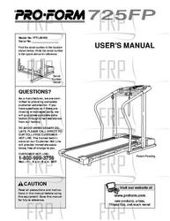 Owners Manual, PFTL69100 165747 - Product Image