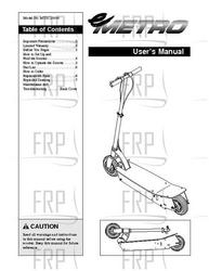 Owners Manual, MTSC20000 - Product Image