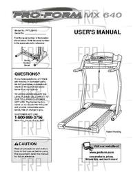 Owners Manual, PFTL59410 174136- - Product Image