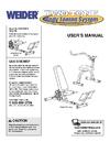 6014823 - Owners Manual, WEBE09910,W/EXERCISE CHART - Product Image