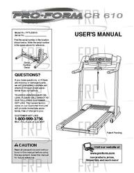 Owners Manual, PFTL55810 174882 - Product Image Owners Manual, PFTL55810 174882 - Product Image