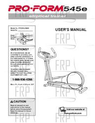 Owners Manual, PFCCEL03900,ECA - Product Image