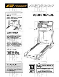 Manual, Owner's, RBTL12911 180420- - Product Image