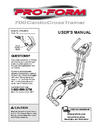 6017077 - Owners Manual, PFEL39012 - Product Image
