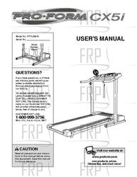 Owners Manual, PFTL59810 181325- - Product Image
