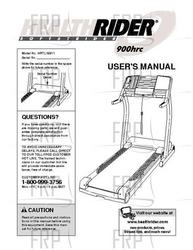 Owners Manual, HRTL19911 182202 - Product Image