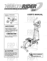 Owners Manual, HRCCEL49010,ECA - Product Image
