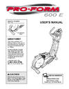 6020220 - Owners Manual, PFEL39420 - Product Image