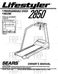 Owners Manual, 296320 - Product Image