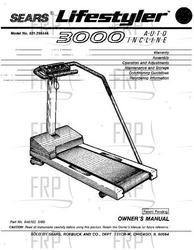 Owners Manual, 296444,LS3000,T-60,SEARS - Product Image