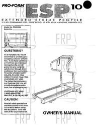 Owners Manual, PF905022 - Product Image