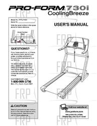 Owners Manual, PFTL71431 206521- - Product Image