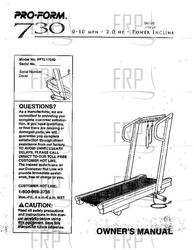 Owners Manual, PFTL17040 - Product Image Owners Manual, PFTL17040 - Product Image