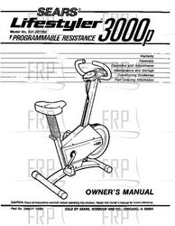 Owners Manual, 287250,SEARS PB50 - Product Image