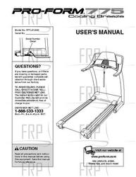 Owners Manual, PFTL812040 - Product Image Owners Manual, PFTL812040 - Product Image
