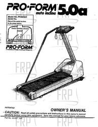 Owners Manual, PF350300 - Product Image