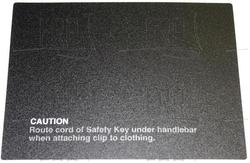 Lable, Safety key - Product Image