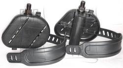 Pedal set with straps, 1/2" - Product Image
