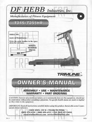 Manual, T345.1,T355HR - Owners Manual