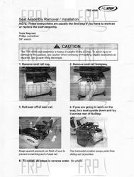 Instructions, Seat, Installation - Product Image