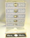 Label, Weight stack, 390 - Product Image