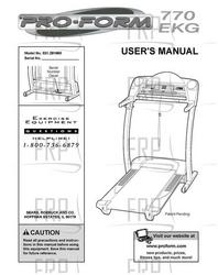 Owners Manual, 291660 - Product Image