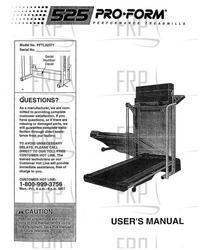 Manual, Owners, PFTL52571 - Product Image