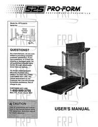 Owners Manual, PFTL52570 - Product Image