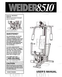 Owners Manual, WESY85101 - Product Image
