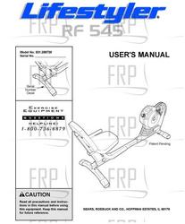 Owners Manual, 288720 - Product Image