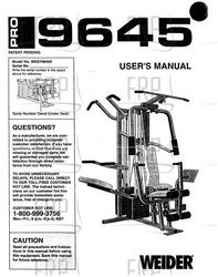 Owners Manual, WESY96450 - Product Image