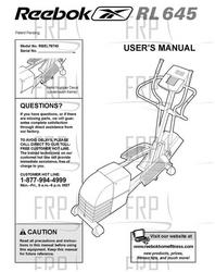 Owners Manual, RBEL79740 - Product Image