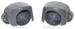 Cover, Front Foot, w/ Wheel - Front View Cover, Front Foot, w/ Wheel - Front View