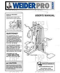 Owners Manual, WESY39523 - Product Image