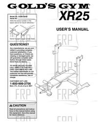 Owners Manual, GGBE24320 - Product Image