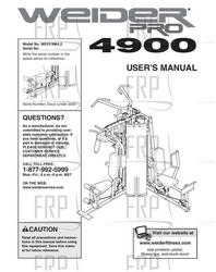 Owners Manual, WESY39640 - Product Image
