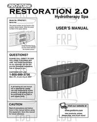 Owners Manual, PFHS70071 H03573-C - Product Image