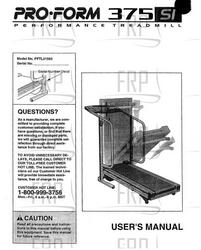 Owners Manual, PFTL31560 F03294-C - Product Image
