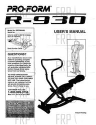 Manual, Owners, DRCR64060 - Product Image