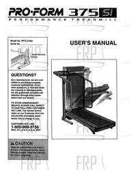 Manual, Owners, PFTL31563 - Product Image