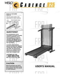 Manual, Owners, WLTL25580 - Product Image
