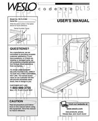 Manual, Owners, WLTL41583 - Product Image