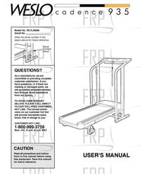 Owners Manual, WLTL26080 - Product Image