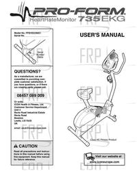 Owners Manual, PFEVEX29831,UK - Product Image